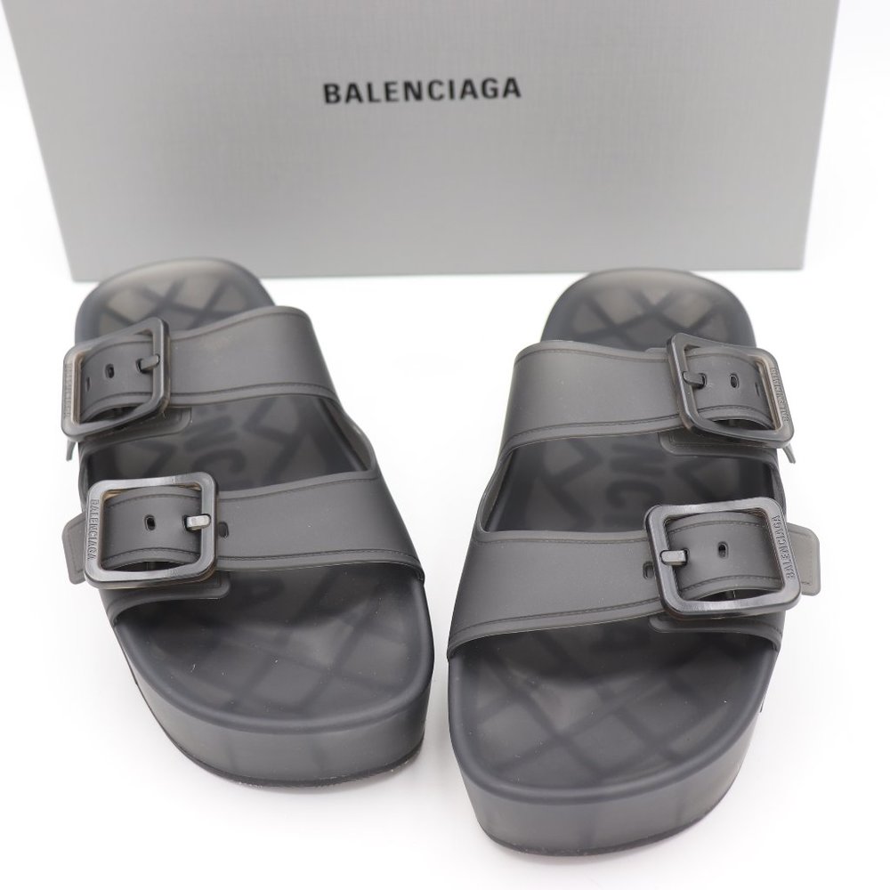 NIB Balenciaga Mallorca Platform Buckle Platform Sandals